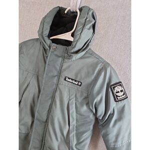 Timberland Boys 3T Jacket Insulated Hooded Puffer Coat Full Zip Lined Logo
